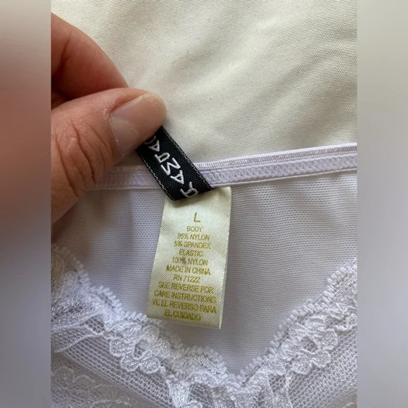 RAMPAGE White Lace Sleepwear size L - Picture 4 of 4